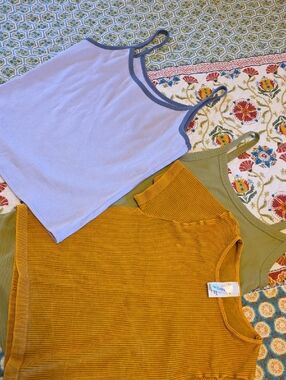 No Boundaries & Nikibik Tops - Lavender, Green, Mustard